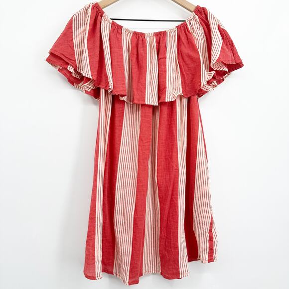 Faithful the Brand Amalfi Off Shoulder Mini Dress Size 8 (Small Flaw)‎ - Picture 4 of 14